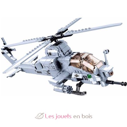 Model Bricks - Hélicoptère d'attaque SL-M38-B0838 Sluban 2