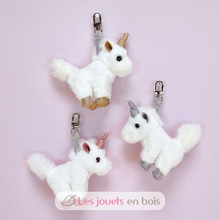 Porte-clés Peluche Licorne Or HO2762 Histoire d'Ours 3