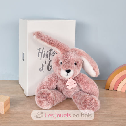 Peluche Lapin Rose Sweety Mousse 25 cm HO3007 Histoire d'Ours 3