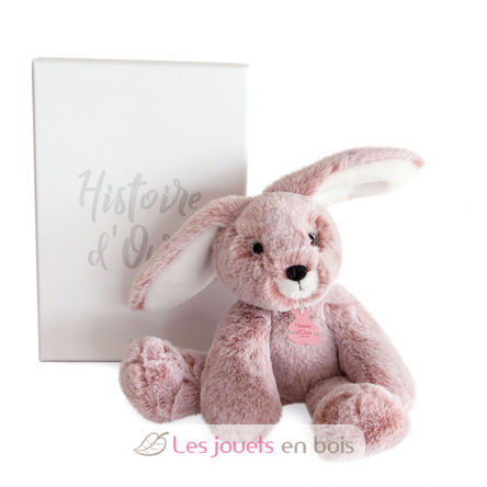 Peluche Lapin Rose Sweety Mousse 25 cm HO3007 Histoire d'Ours 4