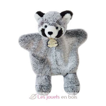 Marionnette à main Panda gris 25 cm HO3084 Histoire d'Ours 1