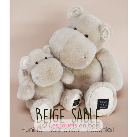 Peluche Hippo Hip Chic beige 25 cm HO3093 Histoire d'Ours 2