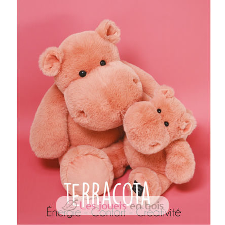 Peluche Hippo Hip Chic terracotta 25 cm HO3099 Histoire d'Ours 2