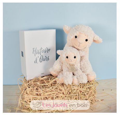 Peluche Agneau beige 20 cm HO3128 Histoire d'Ours 4