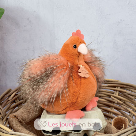 Peluche Poule Poulette rousse 20 cm HO3161 Histoire d'Ours 2