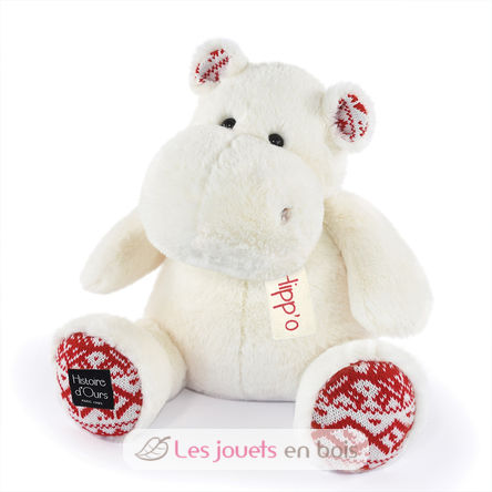 Peluche Hippo Hip Chic blanc 40 cm HO3202 Histoire d'Ours 1