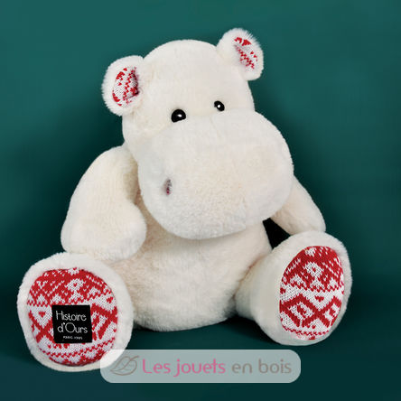 Peluche Hippo Hip Chic blanc 40 cm HO3202 Histoire d'Ours 2