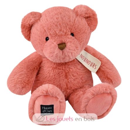 Nounours rose praline 28 cm HO3232 Histoire d'Ours 1