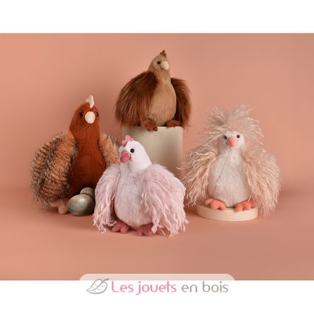 Peluche Poule Poulette Frisottis 20 cm HO3446 Histoire d'Ours 8