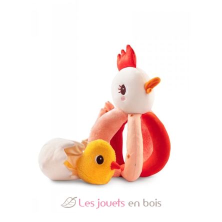 Hochet poignées Paulette la poulette LI-83366 Lilliputiens 4