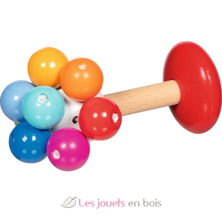 Hochet avec perles arc-en-ciel GK65364 Goki 2