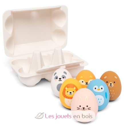 Hochets œufs animaux en silicone LL052-001 Little L 1
