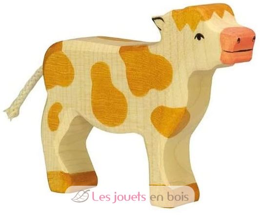 Figurine Veau debout HZ-80012 Holztiger 1