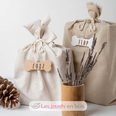 Os de Noël personnalisable bois blanc VI-HU11 Vintiun 7