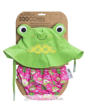 Maillot et Chapeau Grenouille (6-12M) ZOO-122-010-011 Zoocchini 2