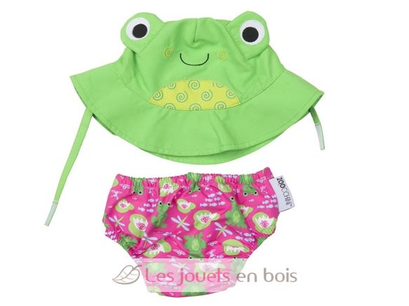 Maillot et Chapeau Grenouille (6-12M) ZOO-122-010-011 Zoocchini 1