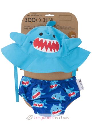 Maillot et Chapeau Requin (6-12M) ZOO-122-010-014 Zoocchini 2