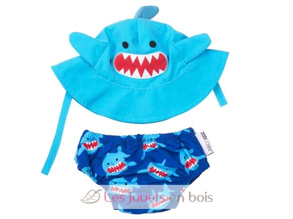 Maillot et Chapeau Requin (6-12M) ZOO-122-010-014 Zoocchini 1