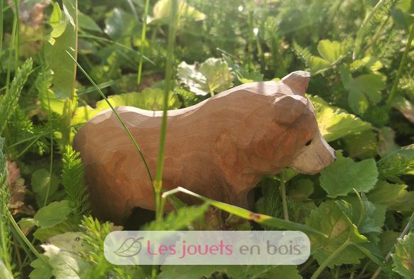 Figurine Ours brun en bois WU-40455 Wudimals 4