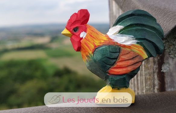 Figurine Vache Coq WU-40601 Wudimals 3