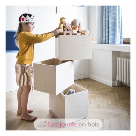 Coffre à jouets Carousel – 3 boites TOYCAR3BOX In2wood 2