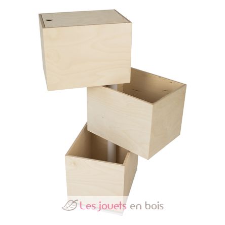 Coffre à jouets Carousel – 3 boites TOYCAR3BOX In2wood 4