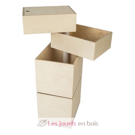 Coffre à jouets Carousel – 4 boites TOYCAR4BOX In2wood 4