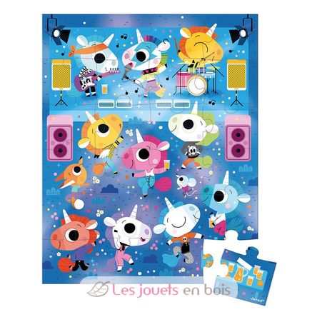 Puzzle Concert Rock Licornes 24 pcs J02544 Janod 2