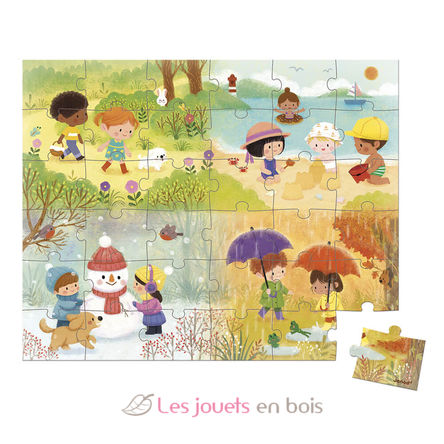 Puzzle Les Saisons 36 pcs J02602 Janod 2