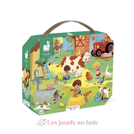 Puzzle Une Journée à la Ferme 24 pcs J02603 Janod 1