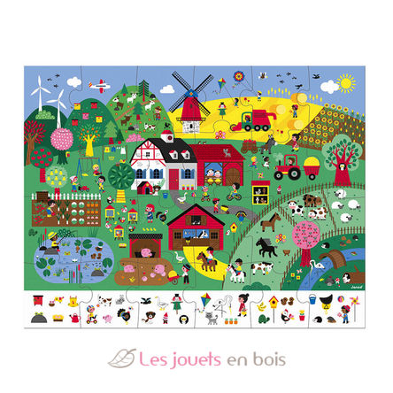 Puzzle d'observation La Ferme 24 pcs J02645 Janod 3