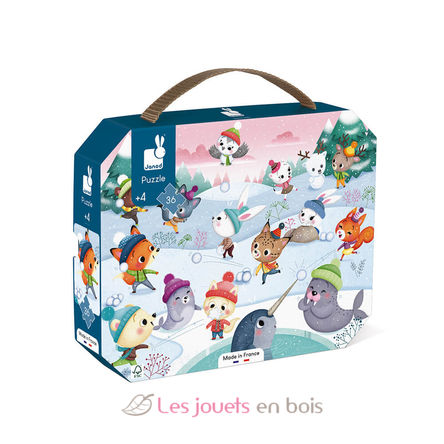 Puzzle Bataille de boule de neige 36 pcs J02647 Janod 1