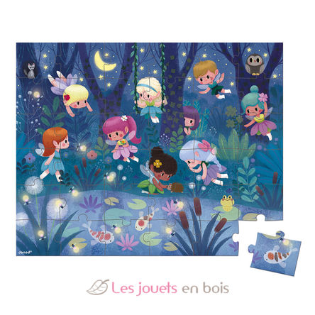 Puzzle Fées et Nénuphars 36 pcs J02649 Janod 2