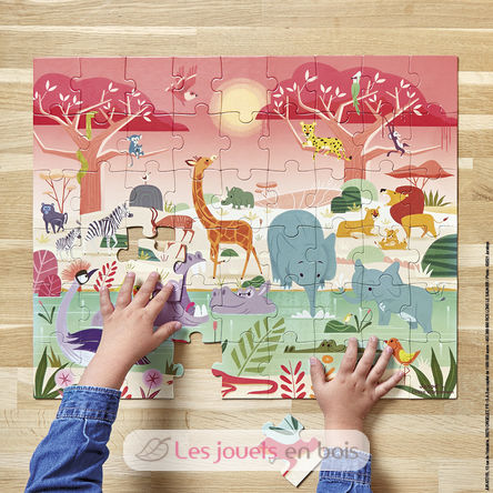 Puzzle Réserve animalière 54 pcs J02650 Janod 3