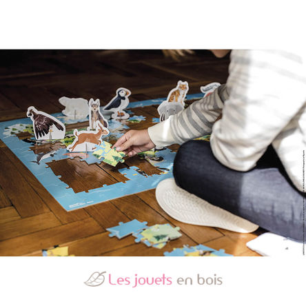 Puzzle éducatif Animaux menacés 200 pcs J02676 Janod 4