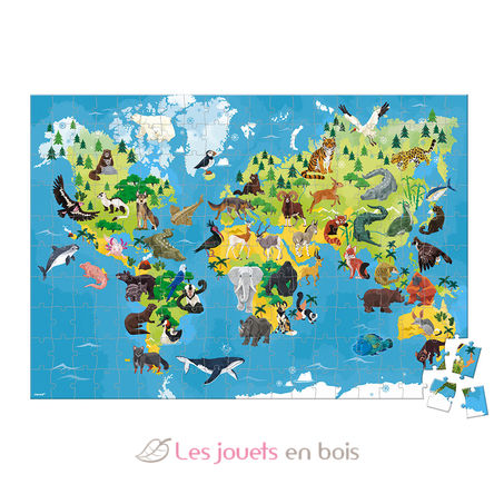 Puzzle éducatif Animaux menacés 200 pcs J02676 Janod 6