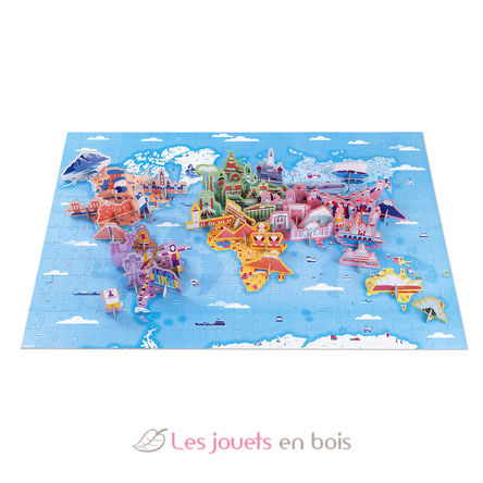 Puzzle éducatif Curiosités du Monde 350 pcs J02677 Janod 2