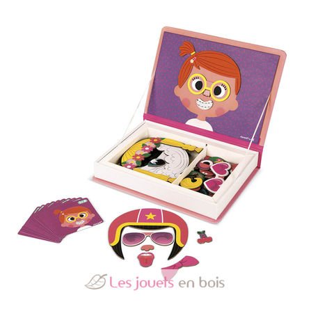 Magnéti'book Crazy Faces fille J02717 Janod 3