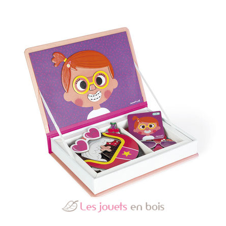 Magnéti'book Crazy Faces fille J02717 Janod 4