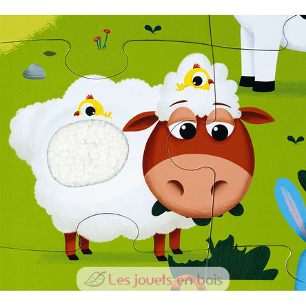 Puzzle tactile de la Ferme J02772 Janod 4