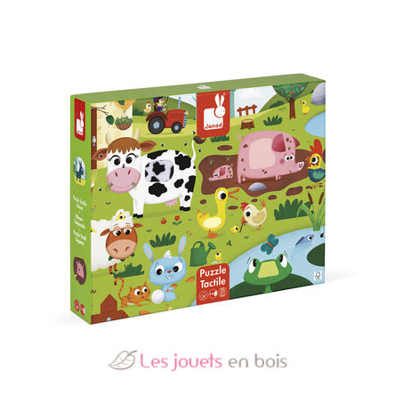 Puzzle tactile de la Ferme J02772 Janod 1
