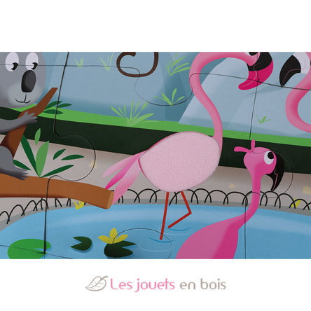 Puzzle tactile Une Journée au Zoo J02774 Janod 3