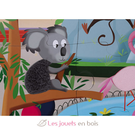 Puzzle tactile Une Journée au Zoo J02774 Janod 5