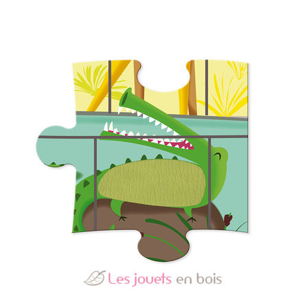 Puzzle tactile Une Journée au Zoo J02774 Janod 6