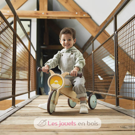 Tricycle à bascule et porteur J03284 Janod 3