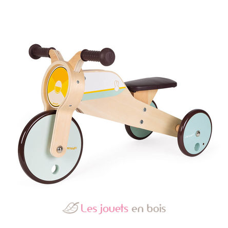 Tricycle à bascule et porteur J03284 Janod 8
