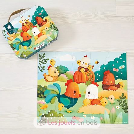 Puzzle Bienvenue à la Basse-cour 20 pcs J03320 Janod 3