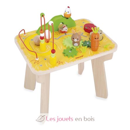 Table d'activités en bois Ferme J03321 Janod 1