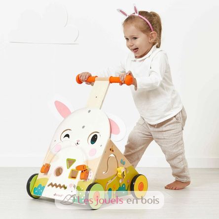 Chariot de marche multi-activités Lapin J03326 Janod 2