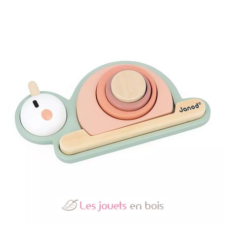 Empilable sensoriel Escargot Sweet Cocoon J04052 Janod 1